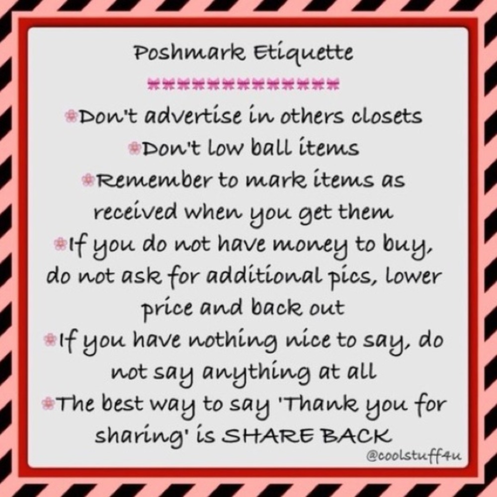My closet rules...